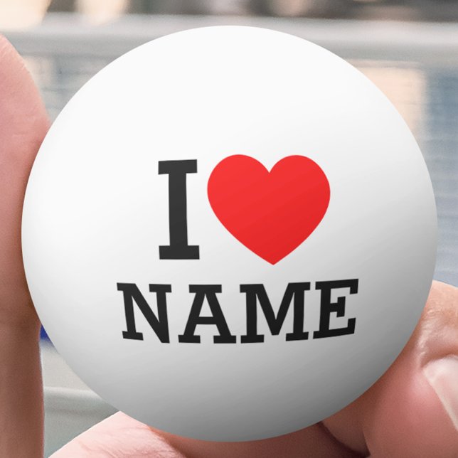 I Heart Name Ping Pong Ball (Creator Uploaded)