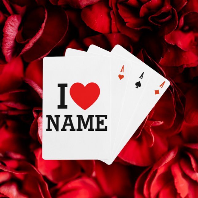 I Heart Name Playing Cards (Creator Uploaded)