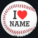 I Heart Name Softball<br><div class="desc">Write your desired Name or Text on the name Section.</div>