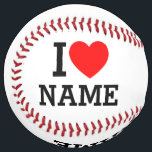 I Heart Name Softball<br><div class="desc">Write your desired Name or Text on the name Section.</div>