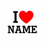 I Heart Name Standing Photo Sculpture<br><div class="desc">Write your desired Name or Text on the name Section.</div>