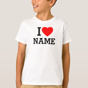 I Heart Name T-Shirt
