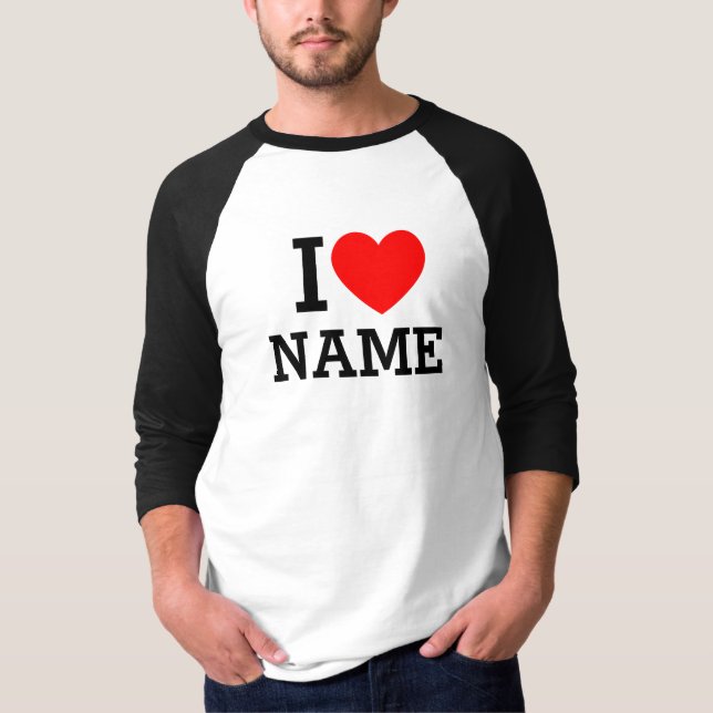 I Heart Name T-Shirt (Front)