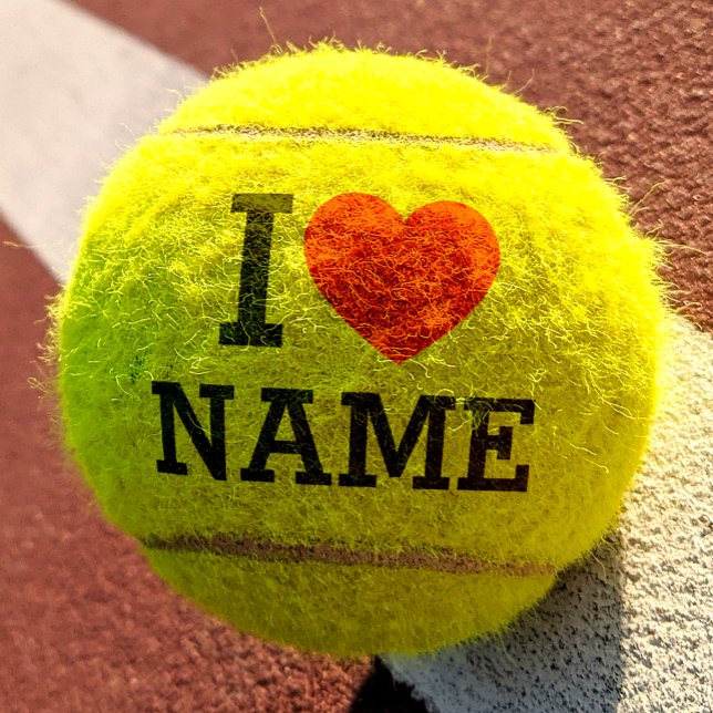 I Heart Name Tennis Balls (Creator Uploaded)