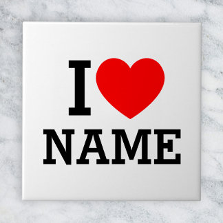 I Heart Name Tile