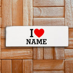 I Heart Name Yoga Mat<br><div class="desc">Write your desired Name or Text on the name Section.</div>
