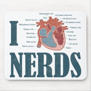 I Heart NERDS Mousepad