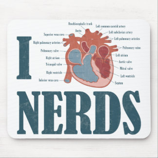 I Heart NERDS Mousepad