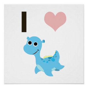 I Heart Nessie Poster