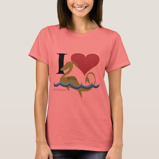 I Heart Nessie T-Shirt (Front)