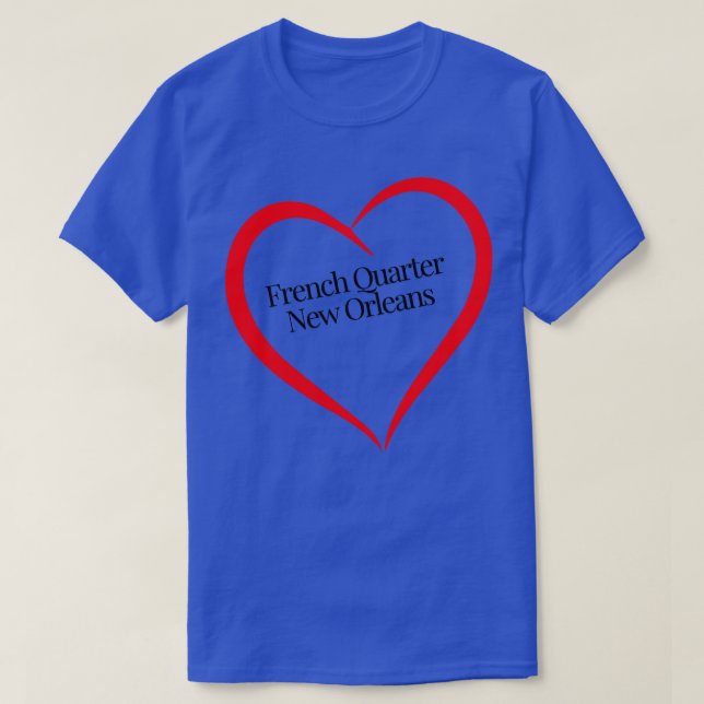 I heart New Orleans French Quarter TShirt (Design Front)