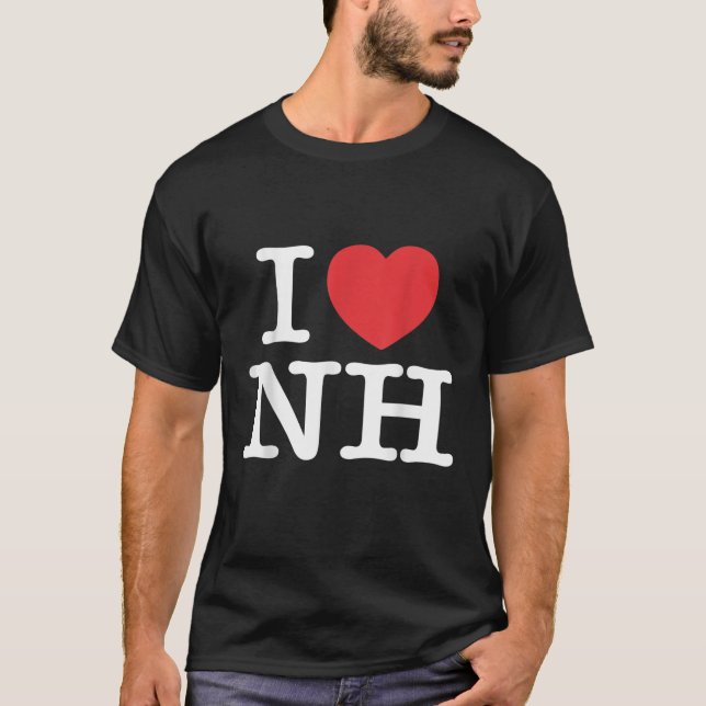 I Heart NH Love New Hampshire T-Shirt (Front)