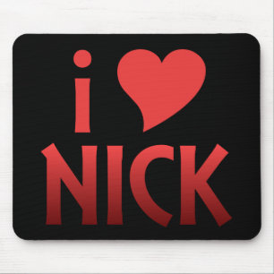 I Heart Nick Fan Mousepad