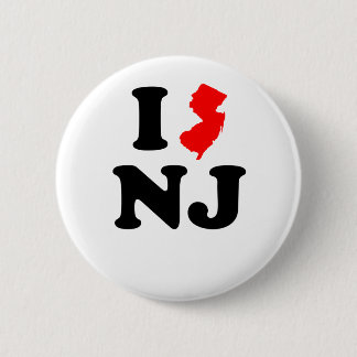 I Heart NJ 6 Cm Round Badge