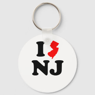I Heart NJ Key Ring