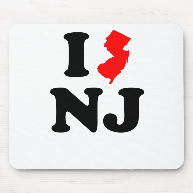 I Heart NJ Mouse Mat (Front)