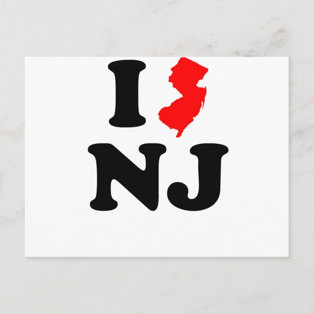 I Heart NJ Postcard (Front)