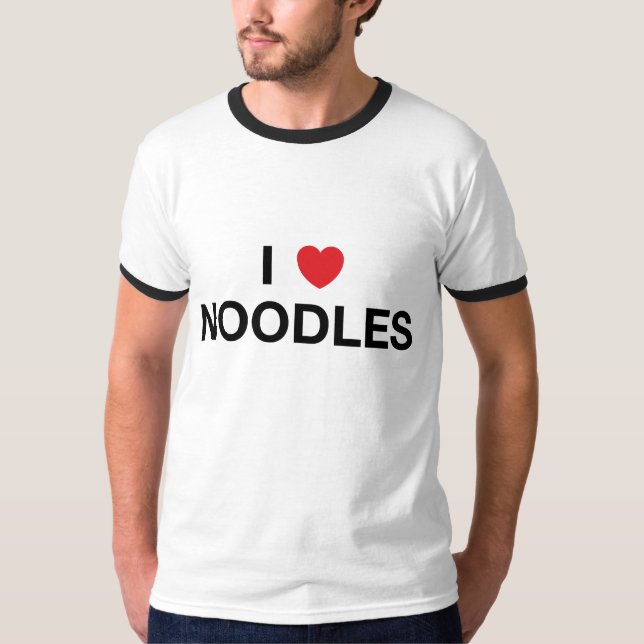 I HEART NOODLES T-Shirt (Front)