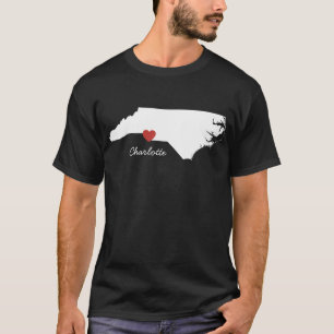 I Heart North Carolina - Customisable City T-Shirt
