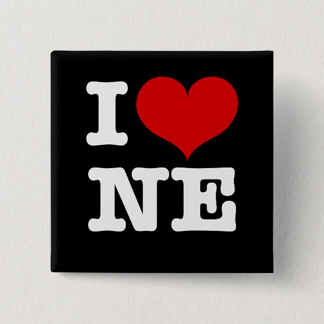 I Heart Northeast Minneapolis! 15 Cm Square Badge (Front)
