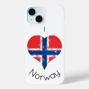 I Heart Norway Norwegian Flag iPhone 15 Case