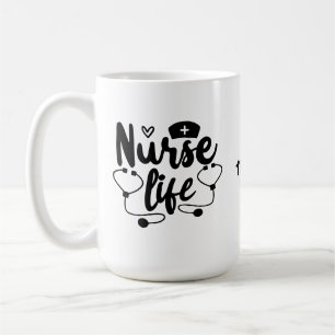 I Heart Nurse Life   Funny Nurse  Coffee Mug