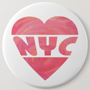 I Heart NYC 6 Cm Round Badge