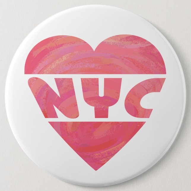I Heart NYC 6 Cm Round Badge (Front)