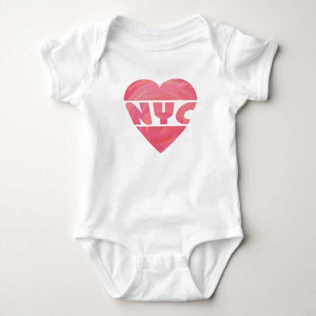I Heart NYC Baby Bodysuit (Front)