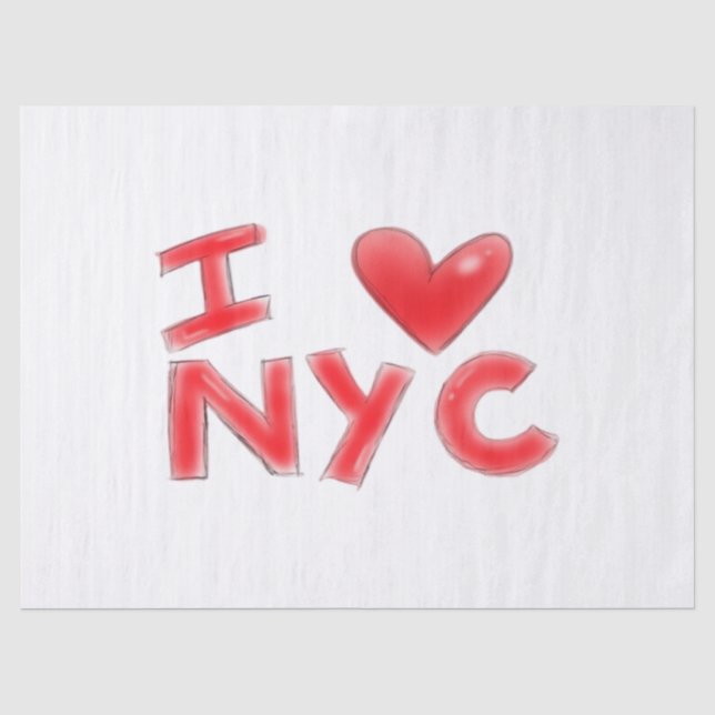 I Heart NYC Classic Tissue Paper (Front)