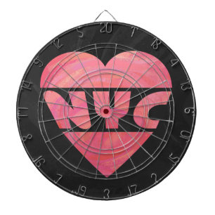 I Heart NYC Dartboard