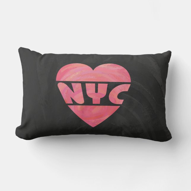 I Heart NYC Lumbar Cushion (Front)