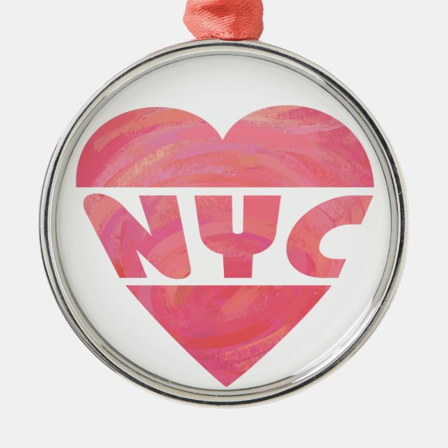 I Heart NYC Metal Tree Decoration (Front)