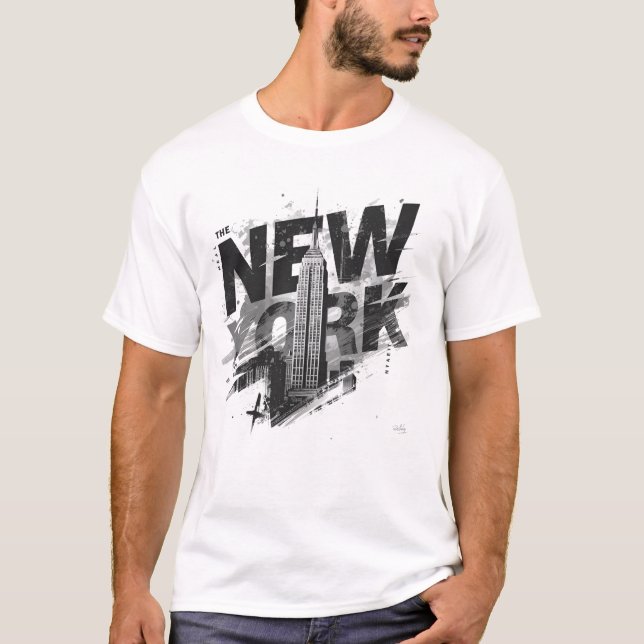 I Heart NYC" T-shirt - Casual New York City Urban  (Front)