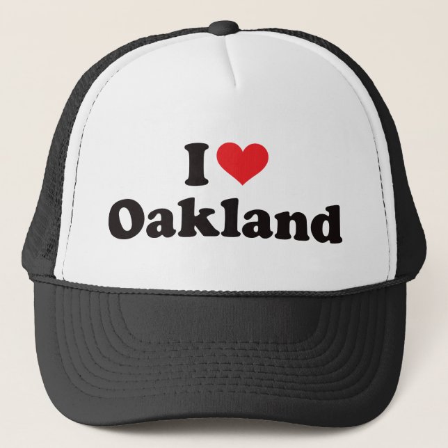 I Heart Oakland Trucker Hat (Front)