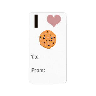 I heart Oatmeal Cookies Label