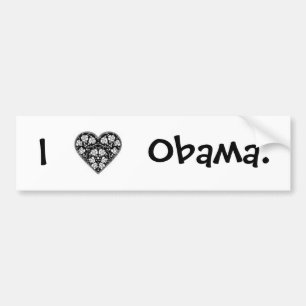 I "HEART" OBAMA! BUMPER STICKER