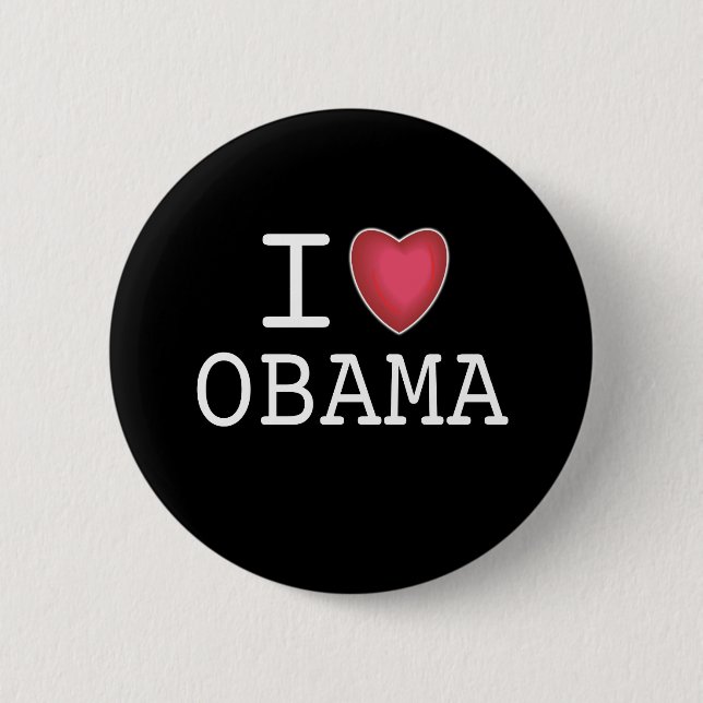 I Heart Obama Button (Front)