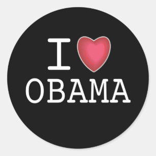 I Heart Obama Stickers