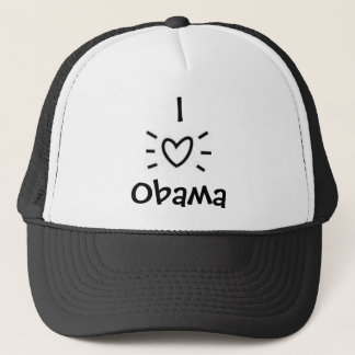 I "HEART" OBAMA! TRUCKER HAT
