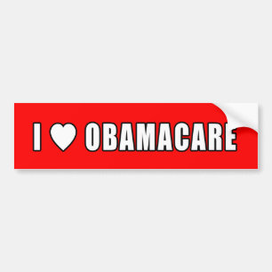 I HEART OBAMACARE I LOVE OBAMACARE BUMPER STICKER