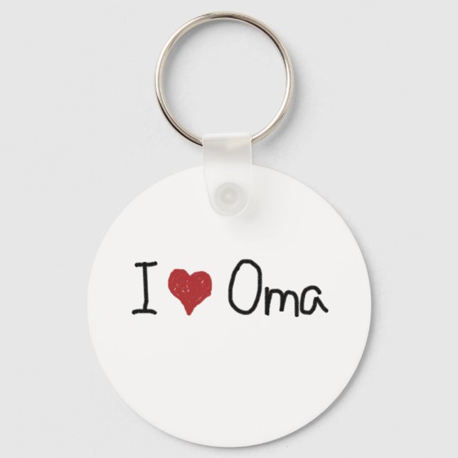 I heart Oma Key Ring (Front)