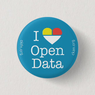 I Heart Open Data CKAN Badge (Dark Blue)