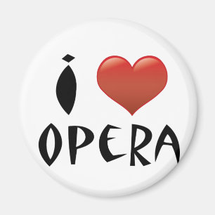 I Heart Opera Magnet