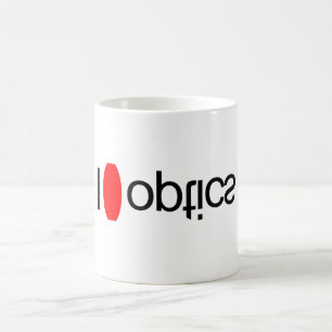 I heart optics coffee mug