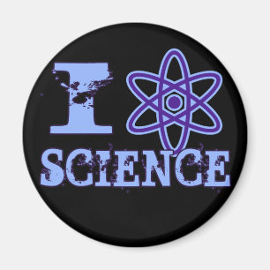 I Heart (or Atomic Symbol) Science Magnet