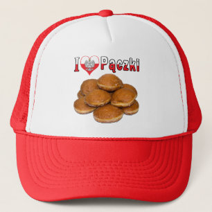 I Heart Paczki Polish Food Trucker Hat