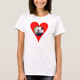 i heart pandas ladies baby doll (fitted) T-Shirt