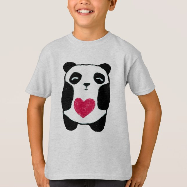 i heart pandas shirt (Front)