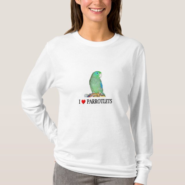 I "Heart" Parrotlets T-Shirt (Front)